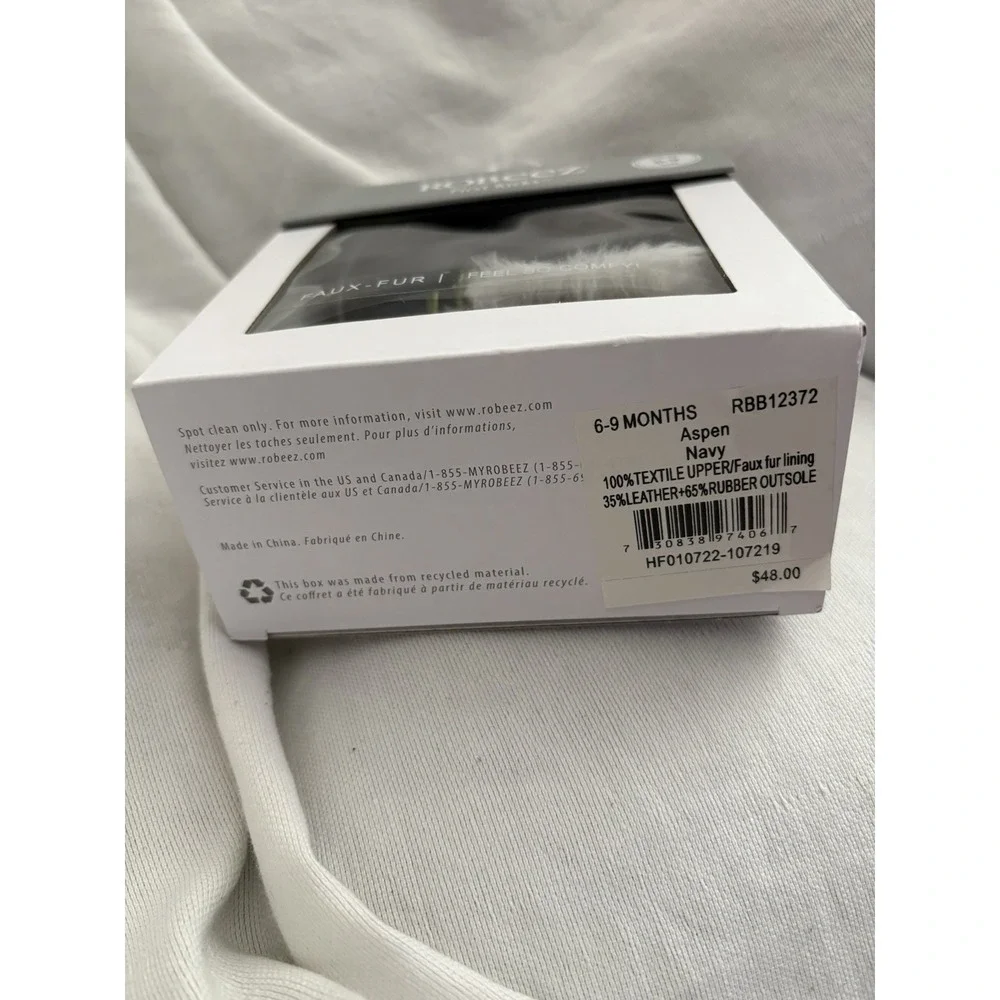 NEW ROBEEZ First Kicks Boys 6-9 Months Aspen Navy Booties ROBEEZ BABY SHOES - Picture 8 of 11